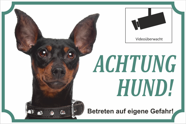 Tierschild Betreten auf eigene Gefahr